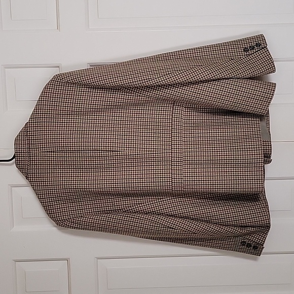 Vintage Talbots women's tweed print wool zip up blazer sz 18 - Picture 3 of 8